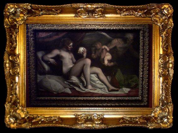 framed  Luca Cambiaso Vanity of Earthly Love, ta009-2